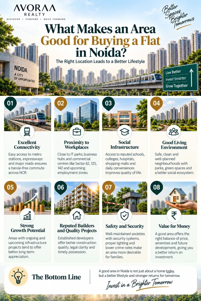 What makes an Area Good For Buying a Flat in Noida ?
